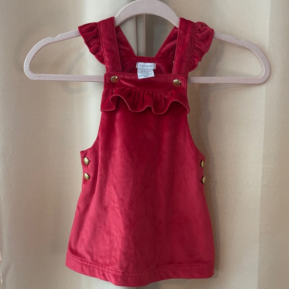 Tahari Red Ruffle Diaper Cover